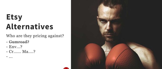 Etsy Alternative featured image. Title text plus an image of a boxer.